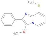 Imidazo[1,2-a]pyridine, 3-methoxy-8-(methylthio)-2-phenyl-