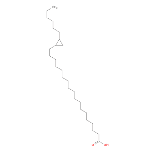 Cyclopropaneoctadecanoic acid, 2-hexyl-