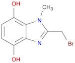 1H-Benzimidazole-4,7-diol, 2-(bromomethyl)-1-methyl-