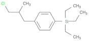 Silane, [4-(3-chloro-2-methylpropyl)phenyl]triethyl-