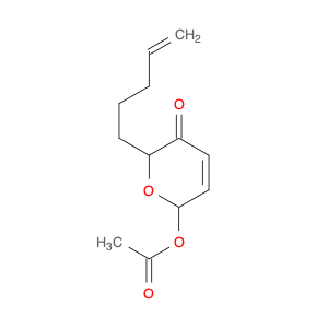 2H-Pyran-3(6H)-one, 6-(acetyloxy)-2-(4-pentenyl)-