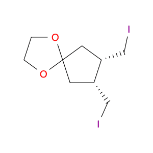 1,4-Dioxaspiro[4.4]nonane, 7,8-bis(iodomethyl)-, cis-