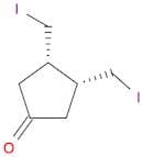 Cyclopentanone, 3,4-bis(iodomethyl)-, cis-