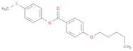 Benzoic acid, 4-(pentyloxy)-, 4-(methylthio)phenyl ester
