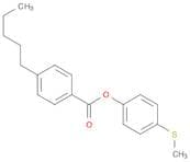 Benzoic acid, 4-pentyl-, 4-(methylthio)phenyl ester