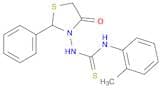 Thiourea, N-(2-methylphenyl)-N'-(4-oxo-2-phenyl-3-thiazolidinyl)-