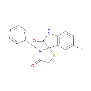 Spiro[3H-indole-3,2'-thiazolidine]-2,4'(1H)-dione, 5-fluoro-3'-phenyl-