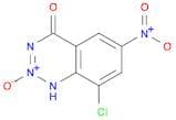 1,2,3-Benzotriazin-4(1H)-one, 8-chloro-6-nitro-, 2-oxide