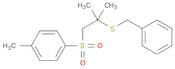 Benzene, 1-methyl-4-[[2-methyl-2-[(phenylmethyl)thio]propyl]sulfonyl]-