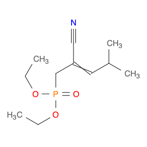 Phosphonic acid, (2-cyano-4-methyl-2-pentenyl)-, diethyl ester