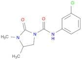 1-Imidazolidinecarboxamide, N-(3-chlorophenyl)-3,4-dimethyl-2-oxo-