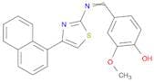 Phenol, 2-methoxy-4-[[[4-(1-naphthalenyl)-2-thiazolyl]imino]methyl]-