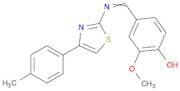 Phenol, 2-methoxy-4-[[[4-(4-methylphenyl)-2-thiazolyl]imino]methyl]-