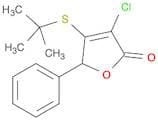 2(5H)-Furanone, 3-chloro-4-[(1,1-dimethylethyl)thio]-5-phenyl-