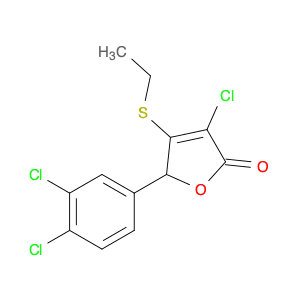 2(5H)-Furanone, 3-chloro-5-(3,4-dichlorophenyl)-4-(ethylthio)-