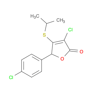 2(5H)-Furanone, 3-chloro-5-(4-chlorophenyl)-4-[(1-methylethyl)thio]-