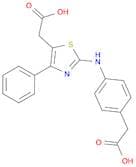 5-Thiazoleacetic acid, 2-[[4-(carboxymethyl)phenyl]amino]-4-phenyl-