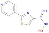 4-Thiazolecarboximidamide, N-hydroxy-2-(4-pyridinyl)-