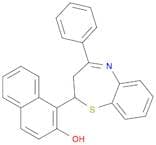 2-Naphthalenol, 1-(2,3-dihydro-4-phenyl-1,5-benzothiazepin-2-yl)-
