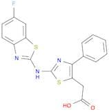 5-Thiazoleacetic acid, 2-[(6-fluoro-2-benzothiazolyl)amino]-4-phenyl-