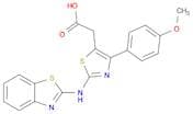 5-Thiazoleacetic acid, 2-(2-benzothiazolylamino)-4-(4-methoxyphenyl)-
