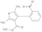 3-Furancarboxylic acid, 2,5-dimethyl-4-(2-nitrophenyl)-, methyl ester
