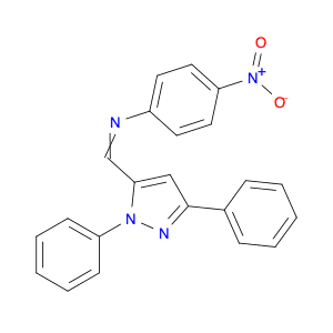 Benzenamine, N-[(1,3-diphenyl-1H-pyrazol-5-yl)methylene]-4-nitro-