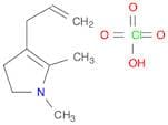 1H-Pyrrole, 2,3-dihydro-1,5-dimethyl-4-(2-propenyl)-, perchlorate