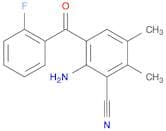 Benzonitrile, 2-amino-3-(2-fluorobenzoyl)-5,6-dimethyl-