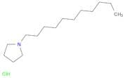 Pyrrolidine, 1-undecyl-, hydrochloride
