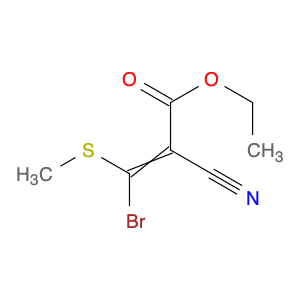 2-Propenoic acid, 3-bromo-2-cyano-3-(methylthio)-, ethyl ester