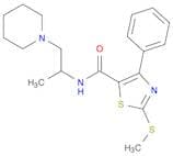 N-(1-METHYL-2-(PIPERIDIN-1-YL)ETHYL)-2-(METHYLTHIO)-4-PHENYL-5-THIAZOLECARBOXAMIDE