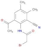 Acetamide, N-(6-acetyl-2-cyano-3,4-dimethylphenyl)-2-bromo-
