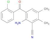 Benzonitrile, 2-amino-3-(2-chlorobenzoyl)-5,6-dimethyl-
