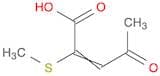 2-Pentenoic acid, 2-(methylthio)-4-oxo-