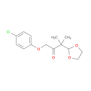 2-Butanone, 1-(4-chlorophenoxy)-3-(1,3-dioxolan-2-yl)-3-methyl-