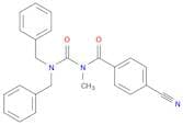 Benzamide, N-[[bis(phenylmethyl)amino]carbonyl]-4-cyano-N-methyl-