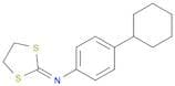 Benzenamine, 4-cyclohexyl-N-1,3-dithiolan-2-ylidene-