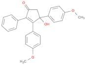 2-Cyclopenten-1-one, 4-hydroxy-3,4-bis(4-methoxyphenyl)-2-phenyl-