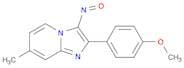 Imidazo[1,2-a]pyridine, 2-(4-methoxyphenyl)-7-methyl-3-nitroso-