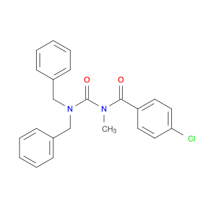 Benzamide, N-[[bis(phenylmethyl)amino]carbonyl]-4-chloro-N-methyl-