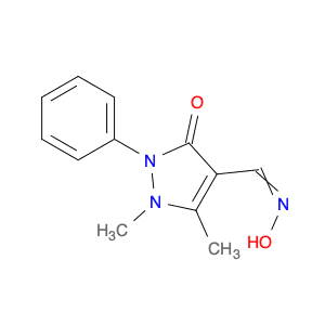 1H-Pyrazole-4-carboxaldehyde,2,3-dihydro-1,5-dimethyl-3-oxo-2-phenyl-, 4-oxime