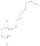 Benzene, 1,4-dichloro-2-(heptylthio)-