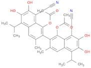 (2,2'-binaphthalene)-8,8'-dicarbonitrile, 1,1'-bis(acetyloxy)-6,6',7,7'-tetrahydroxy-3,3'-dimethyl…