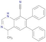 8-Quinazolinecarbonitrile, 1,4-dihydro-4-methyl-6,7-diphenyl-
