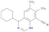 4-Cyclohexyl-6,7-dimethyl-1,4-dihydroquinazoline-8-carbonitrile