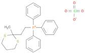 Phosphonium, [2-(2-methyl-1,3-dithian-2-yl)ethyl]triphenyl-, perchlorate