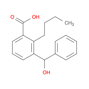 Benzoic acid, 2-butyl-3-(hydroxyphenylmethyl)-