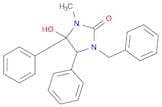 2-Imidazolidinone, 4-hydroxy-3-methyl-4,5-diphenyl-1-(phenylmethyl)-