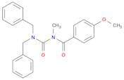 Benzamide, N-[[bis(phenylmethyl)amino]carbonyl]-4-methoxy-N-methyl-